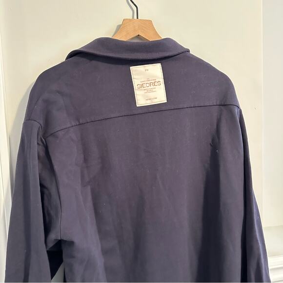 NWT SIEDRES Navy Blue Cotton Orange Jacket Medium - Picture 8 of 15